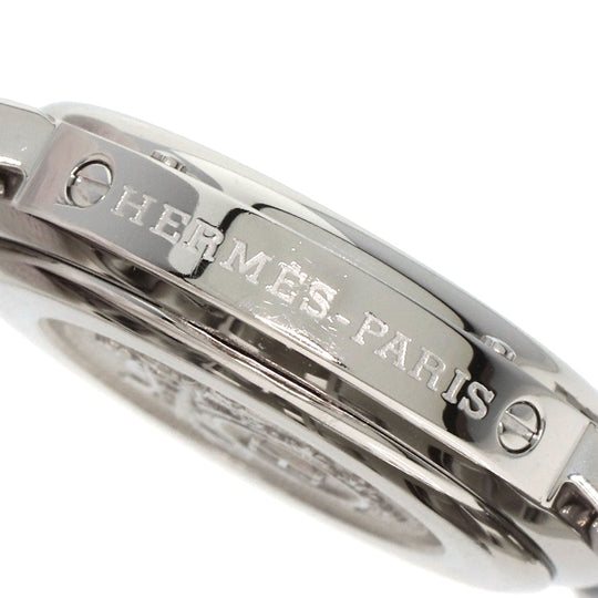HERMES Watches Quartz CL4.210 Stainless Steel Silver Clipper Navy dial