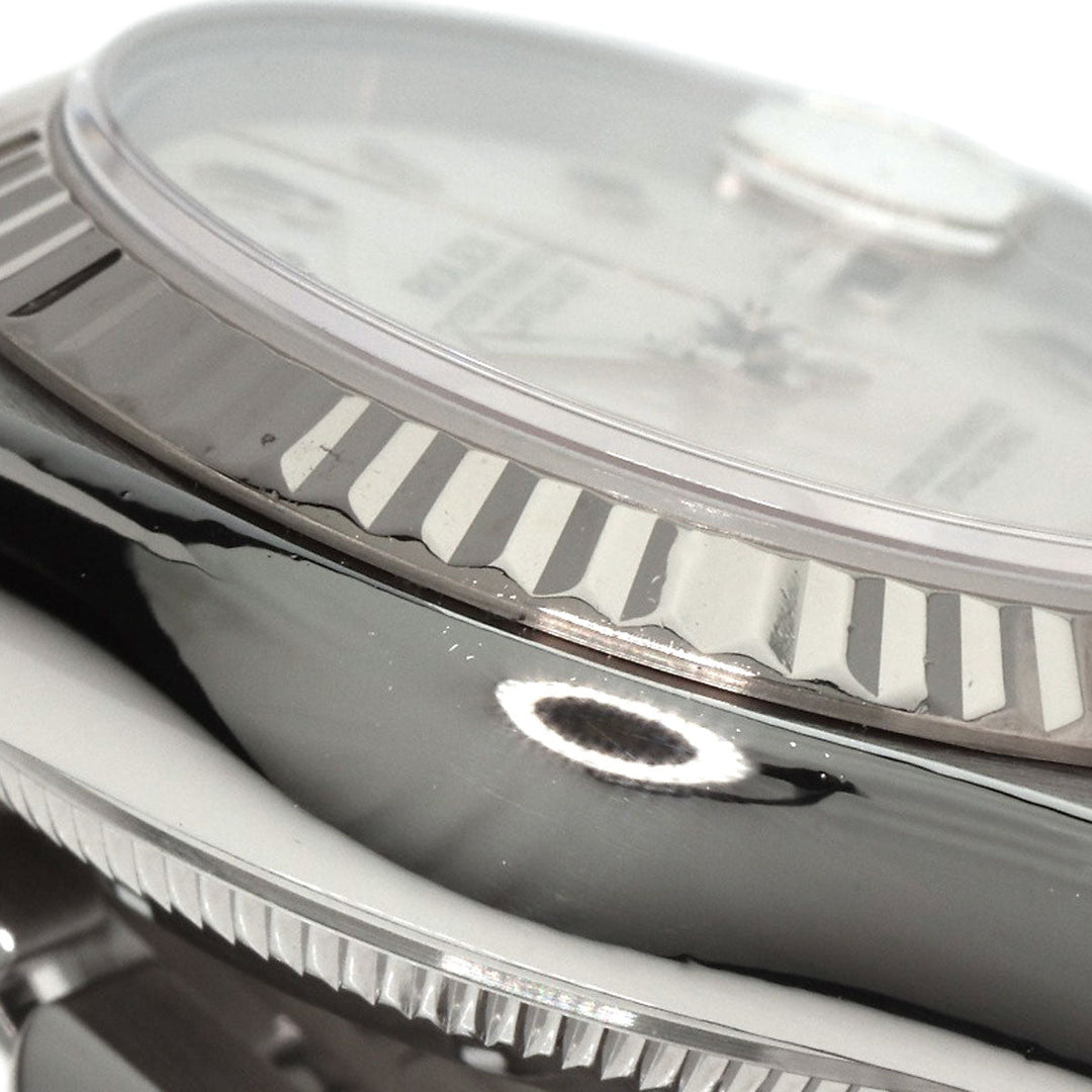 ROLEX Watches Mechanical Automatic 79174NRD Stainless Steel , Stainless Steel , K18WG Silver Datejust shell dial Women Used Authentic