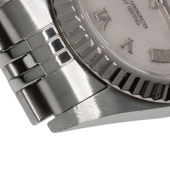 ROLEX Watches Mechanical Automatic 79174NRD Stainless Steel , Stainless Steel , K18WG Silver Datejust shell dial Women Used Authentic