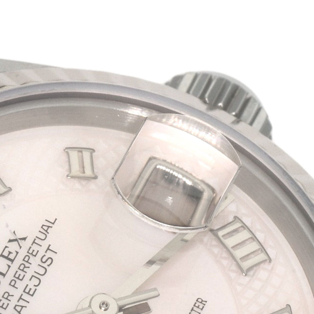 ROLEX Watches Mechanical Automatic 79174NRD Stainless Steel , Stainless Steel , K18WG Silver Datejust shell dial Women Used Authentic
