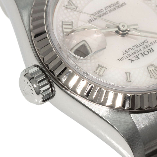 ROLEX Watches Mechanical Automatic 79174NRD Stainless Steel , Stainless Steel , K18WG Silver Datejust shell dial Women Used Authentic