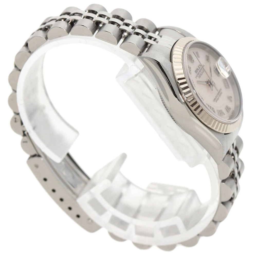ROLEX Watches Mechanical Automatic 79174NRD Stainless Steel , Stainless Steel , K18WG Silver Datejust shell dial Women Used Authentic