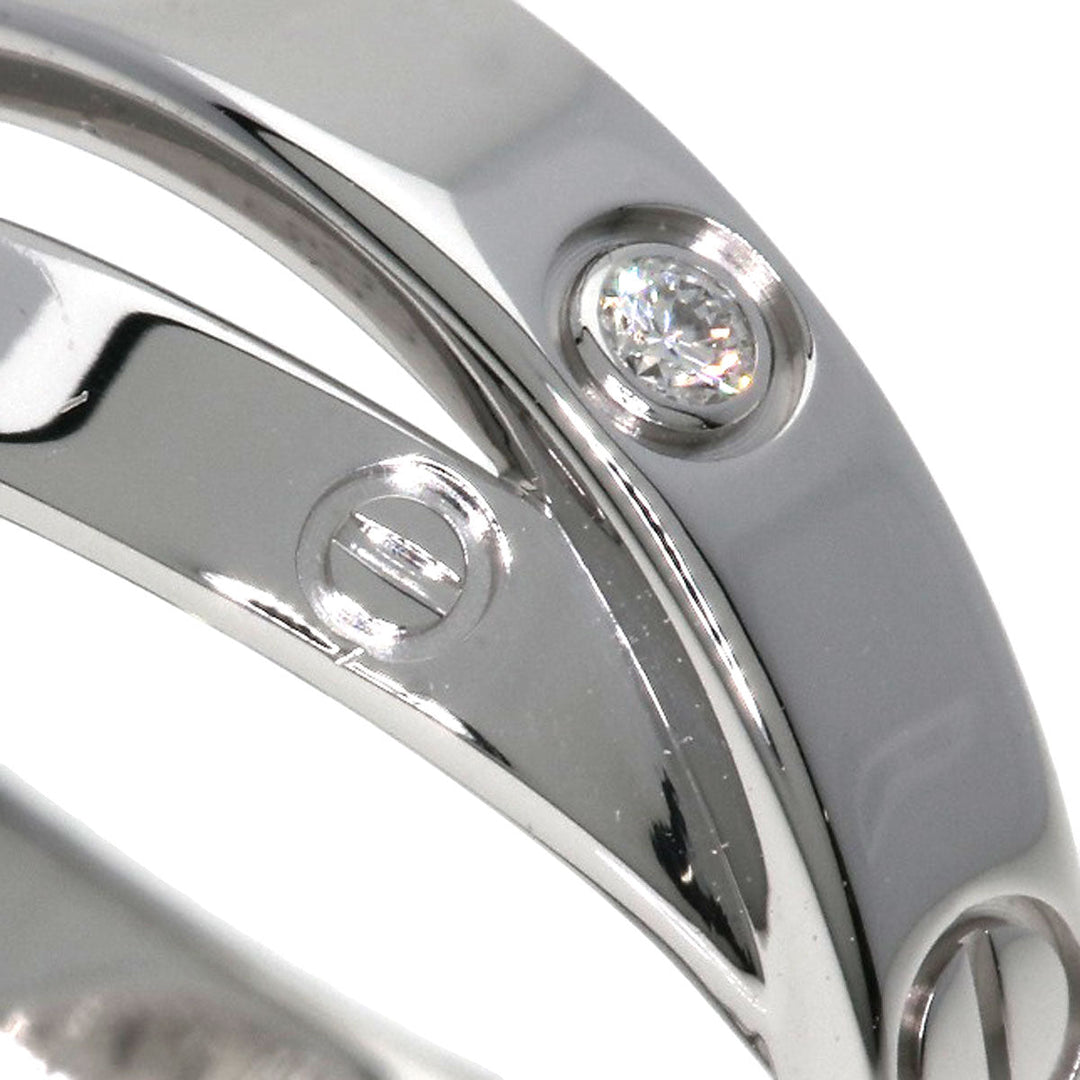 CARTIER Ring K18WG Silver Be Love 6P Diamond #46