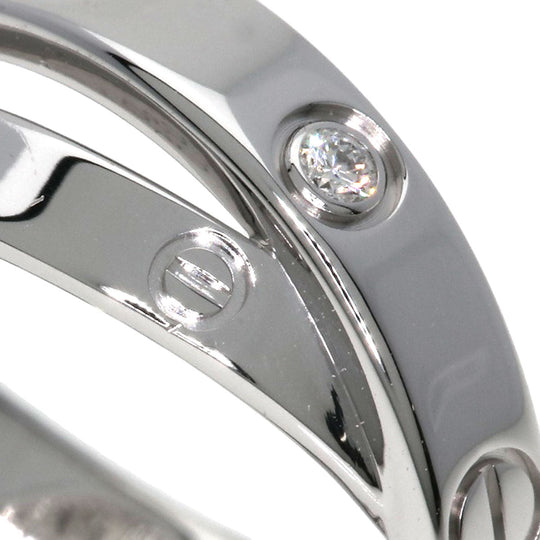 CARTIER Ring K18WG Silver Be Love 6P Diamond #46