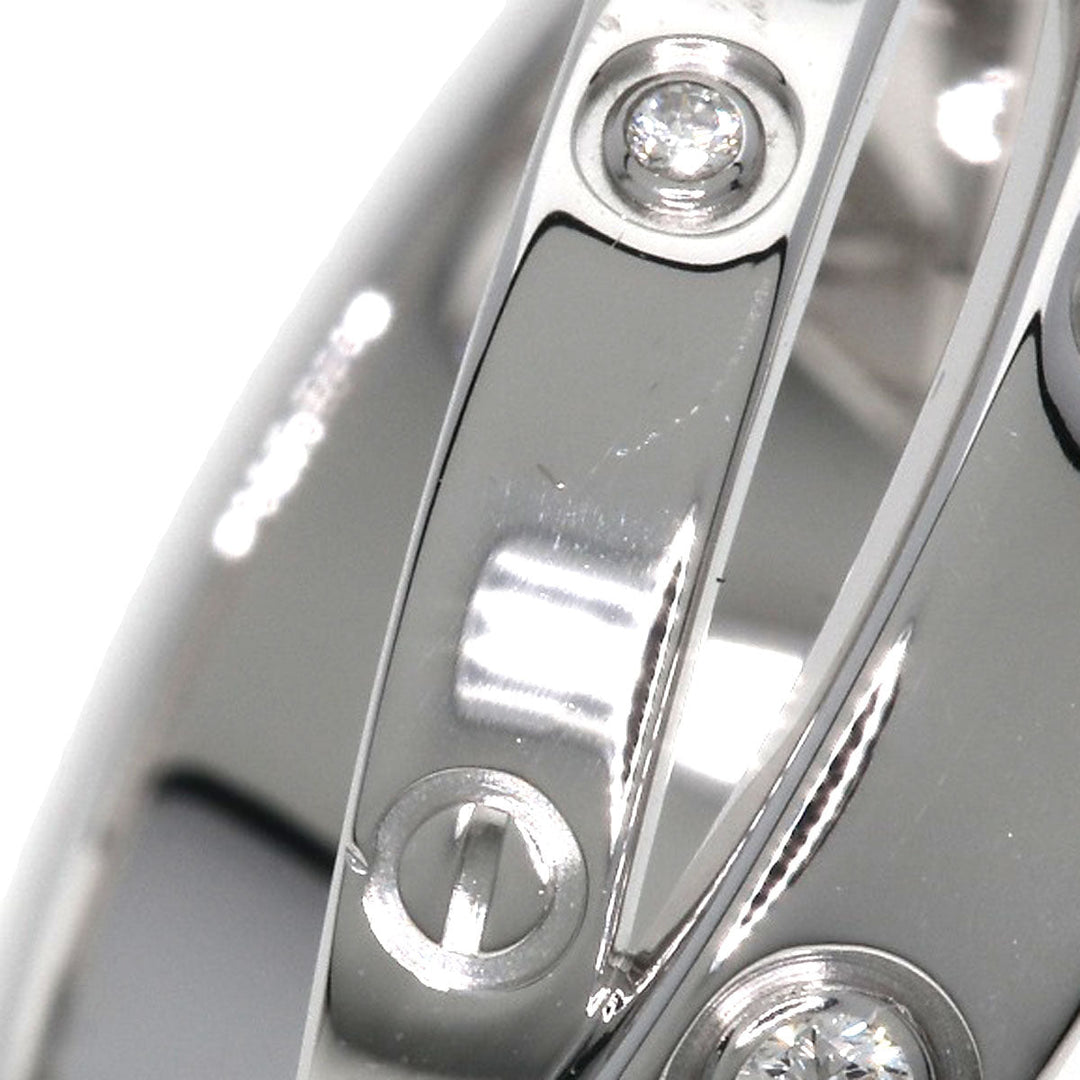 CARTIER Ring K18WG Silver Be Love 6P Diamond #46