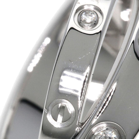 CARTIER Ring K18WG Silver Be Love 6P Diamond #46