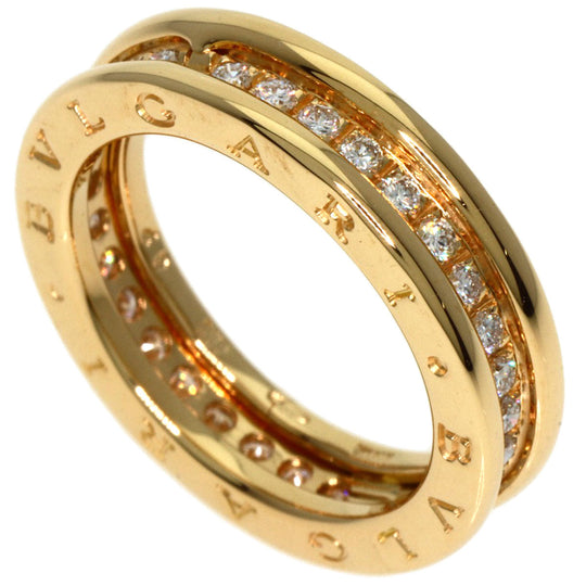 BVLGARI Ring 18K Yellow Gold gold B-zero1 B-zero One 1 Band Diamond #49 Women Used Authentic