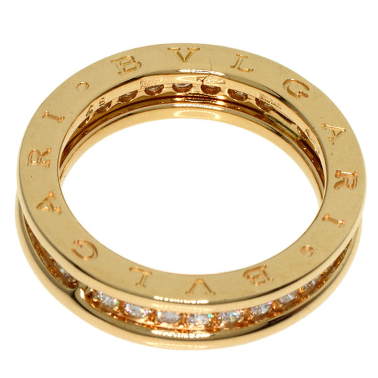 BVLGARI Ring 18K Yellow Gold gold B-zero1 B-zero One 1 Band Diamond #49 Women Used Authentic