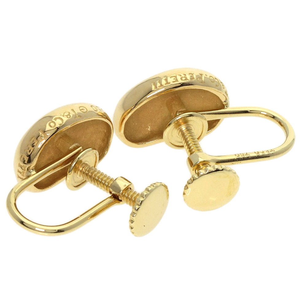 TIFFANY&Co. Earring 18K Yellow Gold gold Bean Women Used Authentic