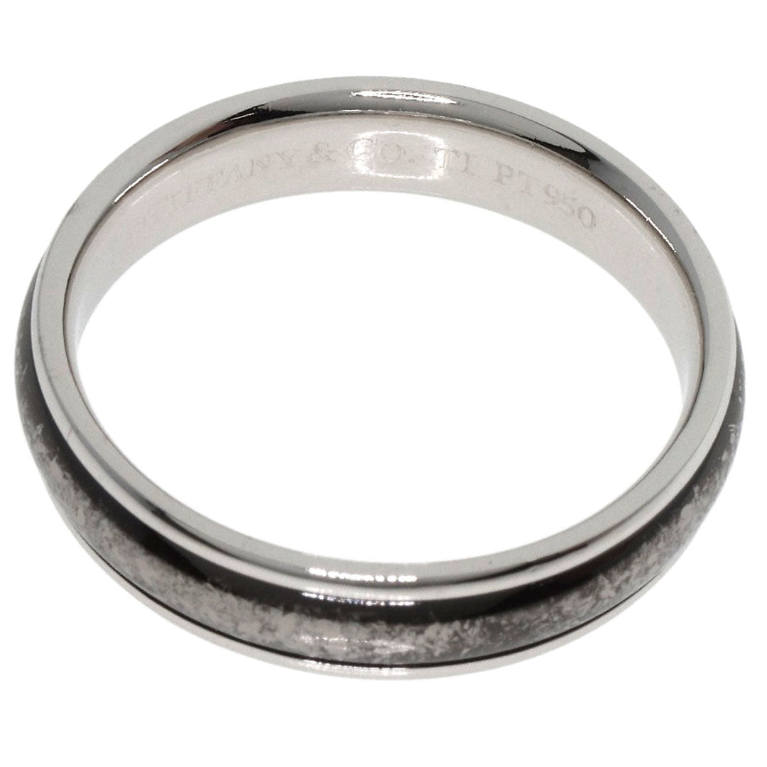 TIFFANY&Co. Ring PT950 Silver Double line
