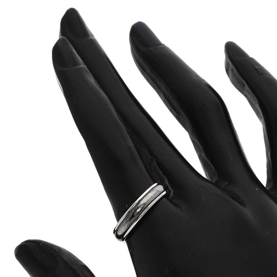 TIFFANY&Co. Ring PT950 Silver Double line
