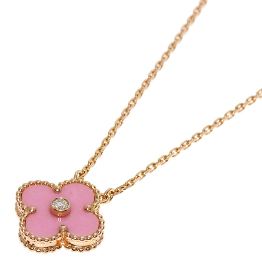 Van Cleef & Arpels Necklace 18K Pink Gold gold Vintage Alhambra Pink Sable Women Used Authentic