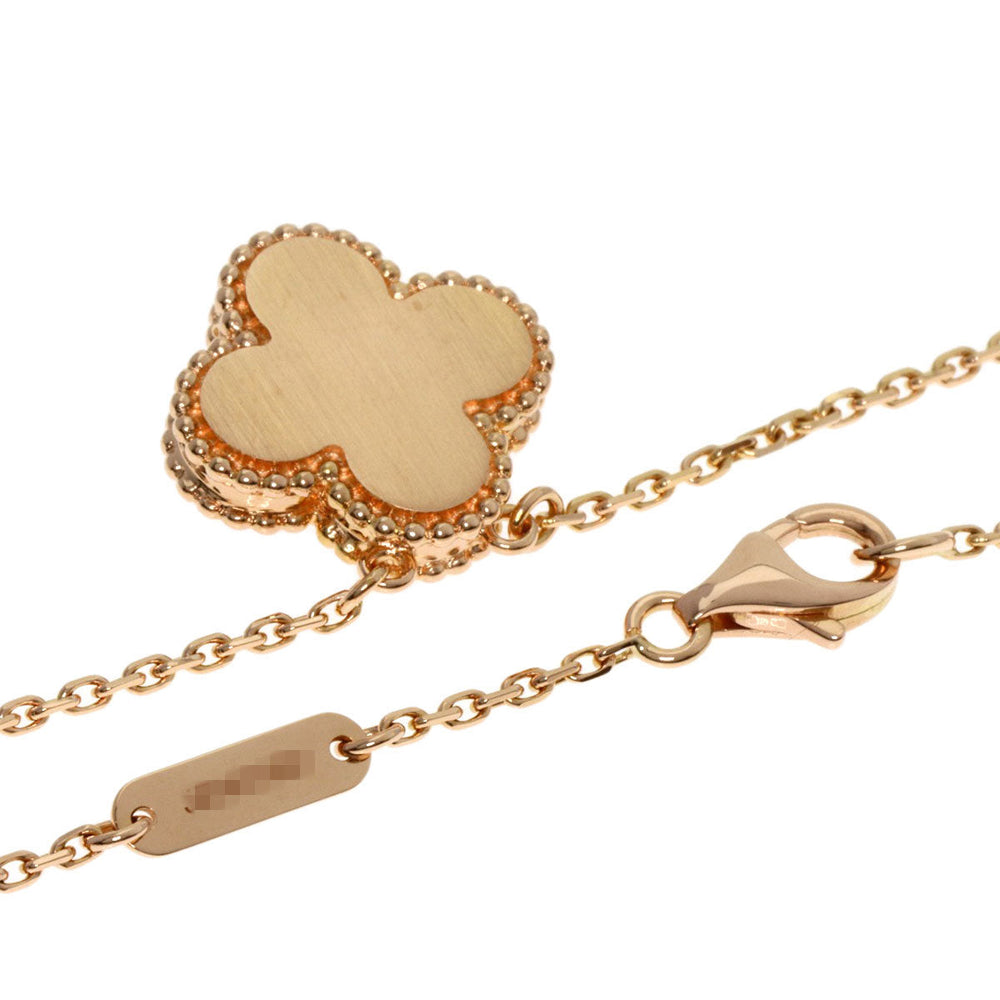 Van Cleef & Arpels Necklace 18K Pink Gold gold Vintage Alhambra Pink Sable Women Used Authentic