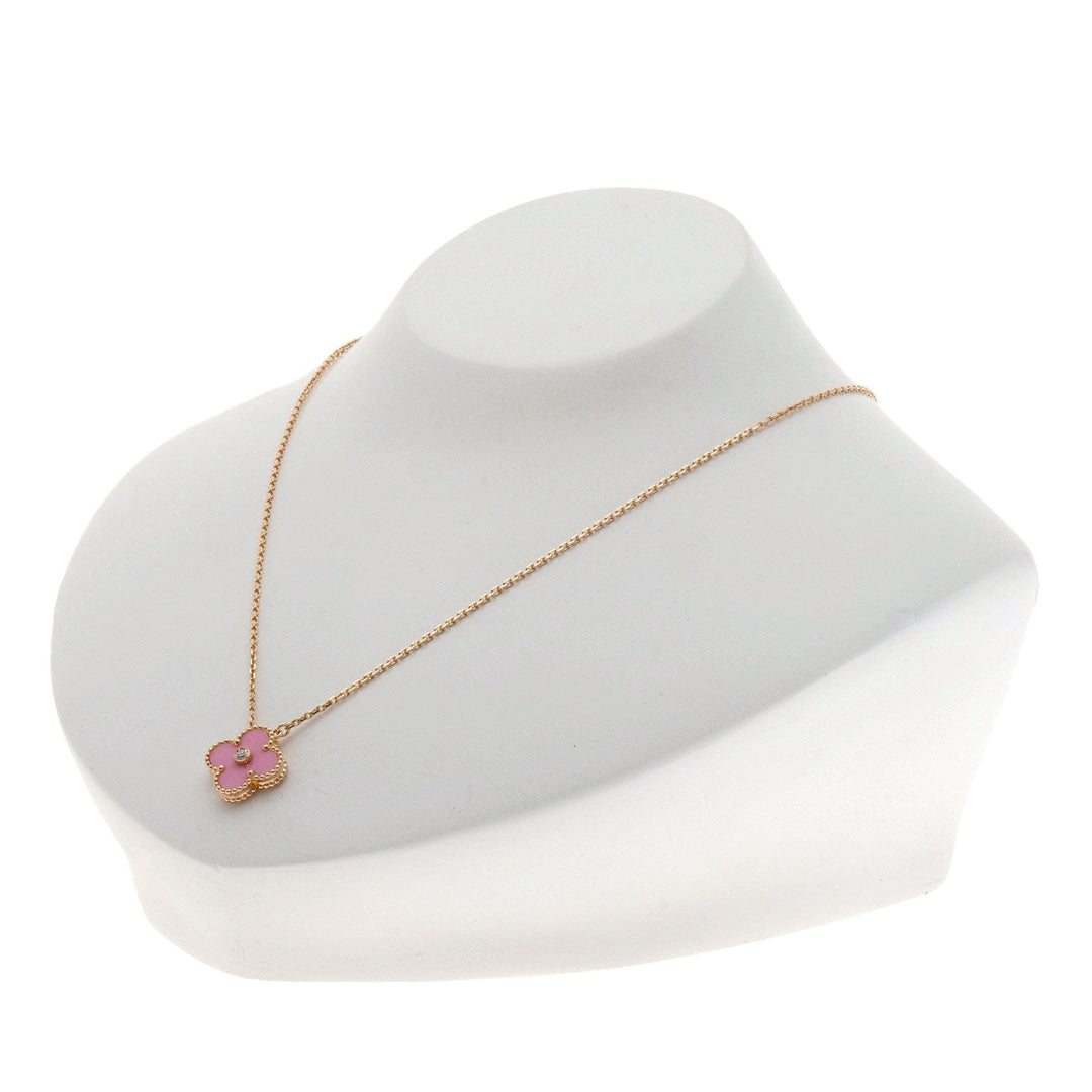 Van Cleef & Arpels Necklace 18K Pink Gold gold Vintage Alhambra Pink Sable Women Used Authentic