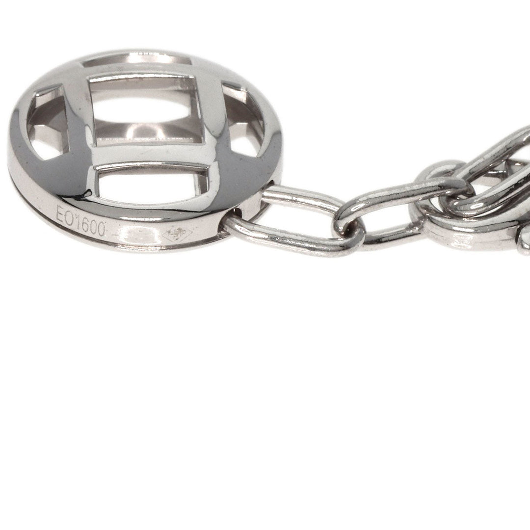 CARTIER bracelet K18WG Silver Pasha grid Women Used Authentic