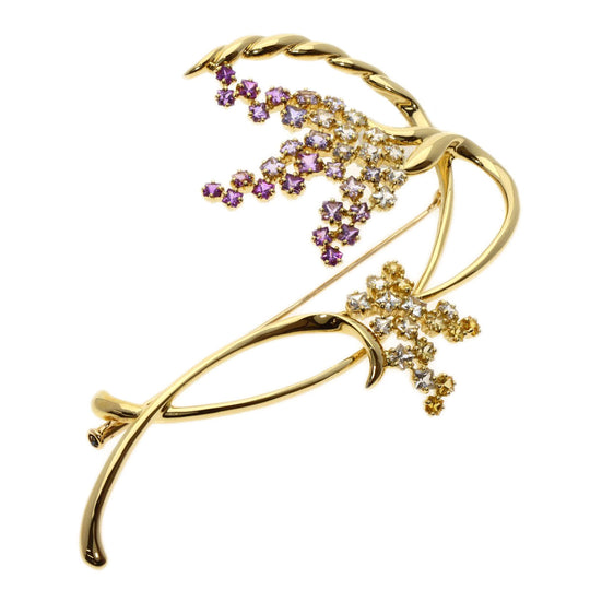 JUNE Brooch 18K Yellow Gold gold sapphire