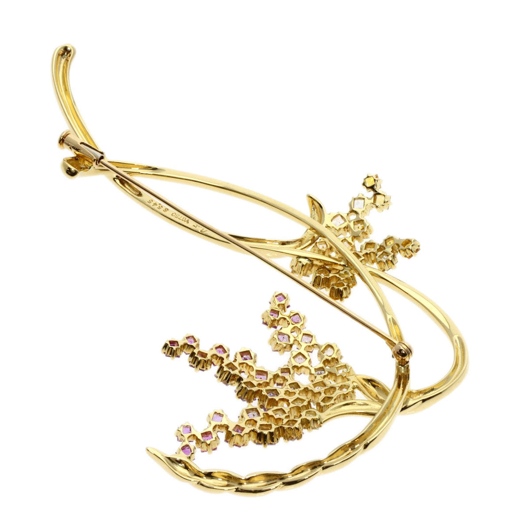 JUNE Brooch 18K Yellow Gold gold sapphire