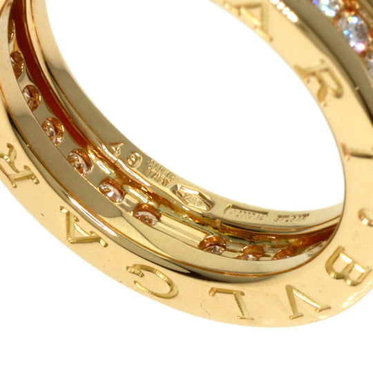 BVLGARI Ring 18K Yellow Gold gold B-zero1 B-zero One 1 Band Diamond #49