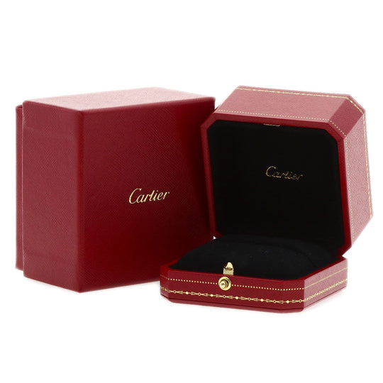 CARTIER Ring PT950 Silver Etanceldo Diamond E-VVS2-EX Women Used Authentic