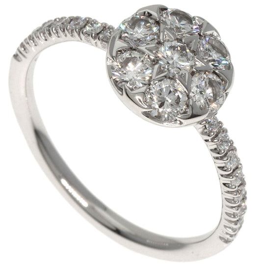 CARTIER Ring K18WG Silver Etincel de Cartier Diamond #46 Women Used Authentic