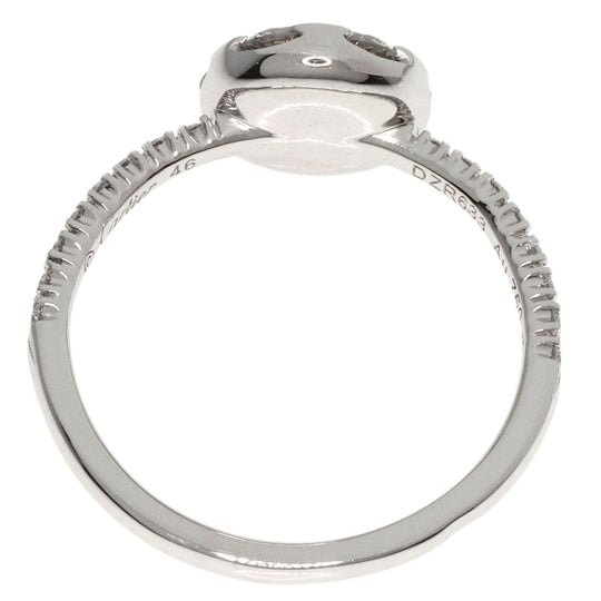CARTIER Ring K18WG Silver Etincel de Cartier Diamond #46 Women Used Authentic