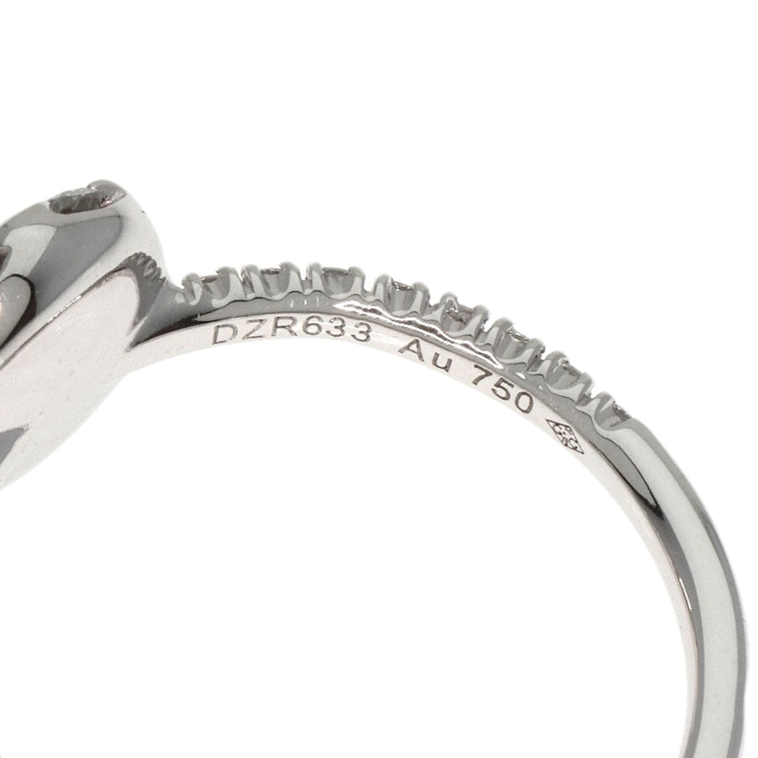 CARTIER Ring K18WG Silver Etincel de Cartier Diamond #46 Women Used Authentic