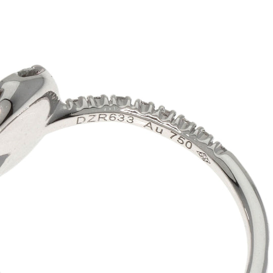 CARTIER Ring K18WG Silver Etincel de Cartier Diamond #46 Women Used Authentic