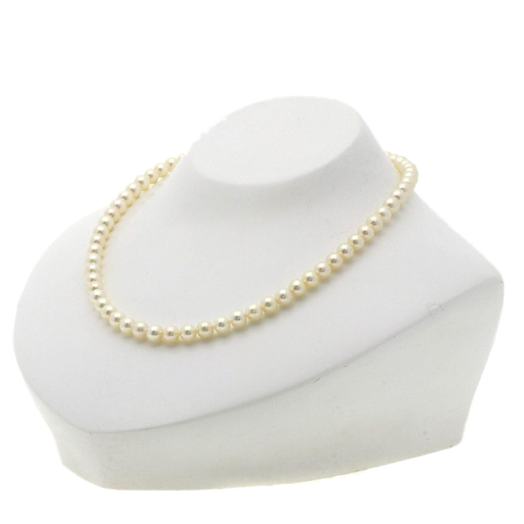 TASAKI Necklace SV white Akoya Pearl Choker Women Used Authentic