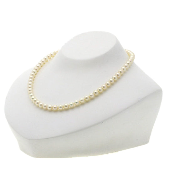 TASAKI Necklace SV white Akoya Pearl Choker Women Used Authentic