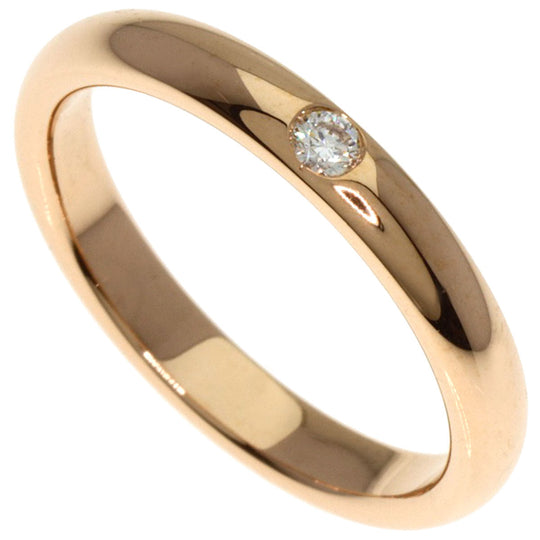 HARRY WINSTON Ring 18K Pink Gold gold Round Cut Diamond Wedding Ring Women Used Authentic