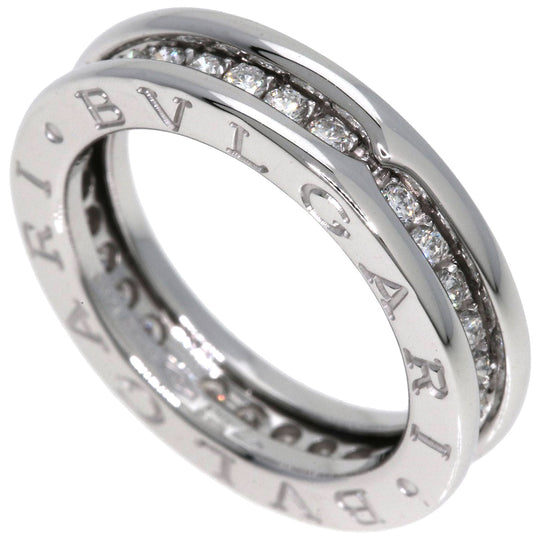 BVLGARI Ring K18WG Silver B-zero1 B-zero One 1 Band XS #47