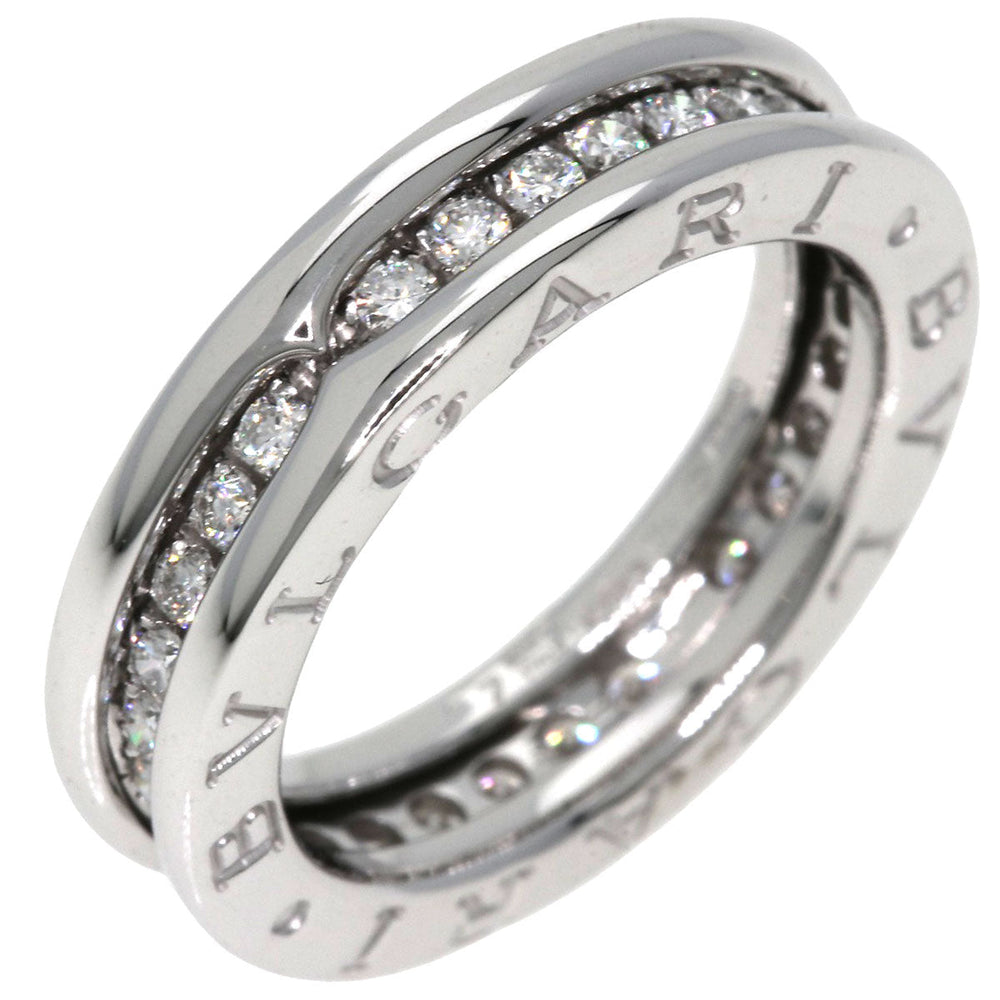 BVLGARI Ring K18WG Silver B-zero1 B-zero One 1 Band XS #47