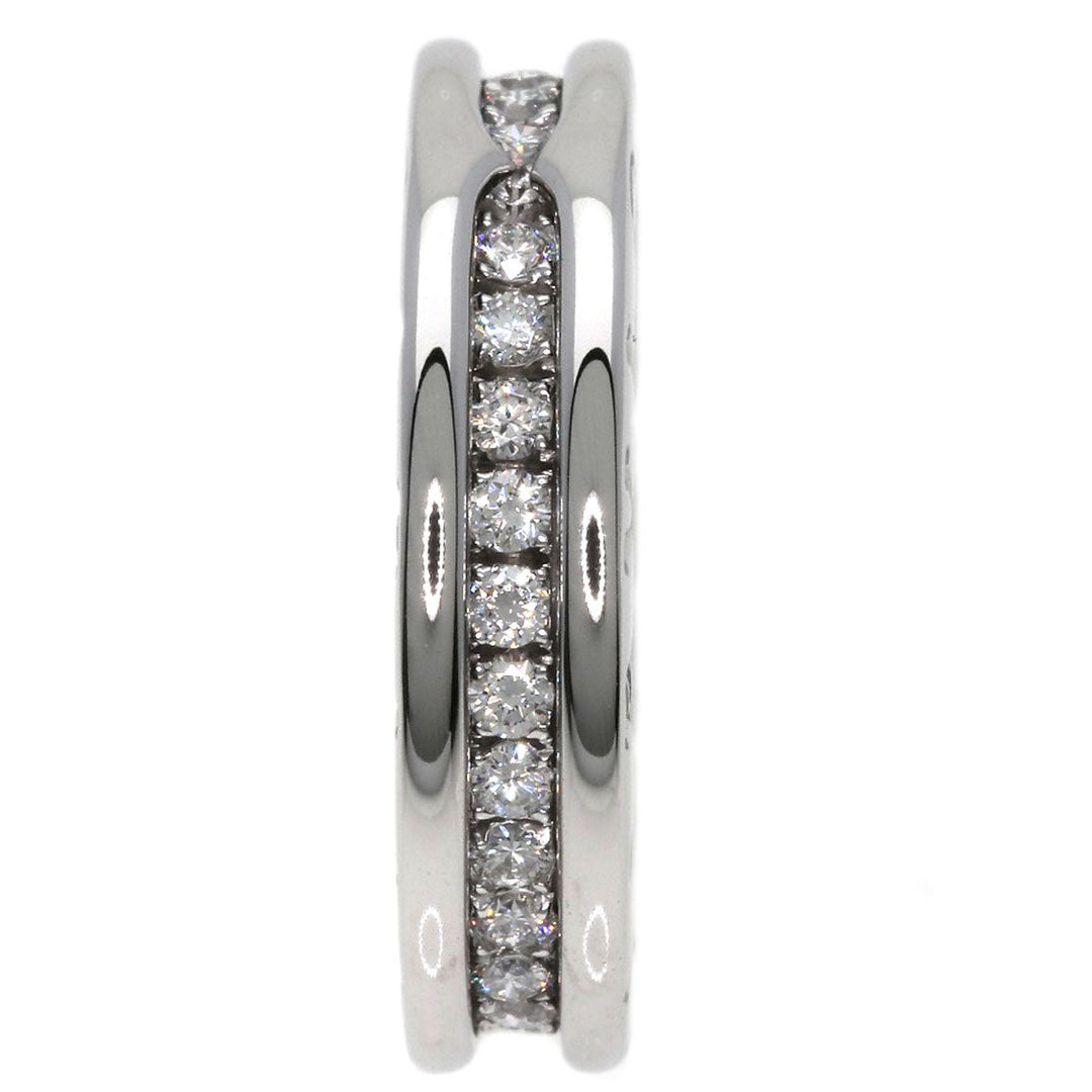 BVLGARI Ring K18WG Silver B-zero1 B-zero One 1 Band XS #47