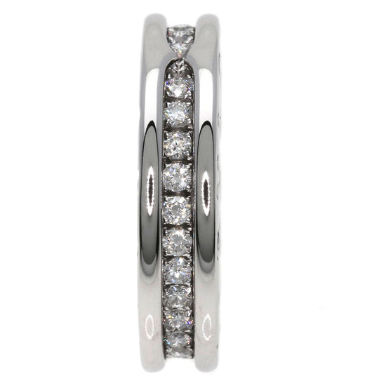 BVLGARI Ring K18WG Silver B-zero1 B-zero One 1 Band XS #47