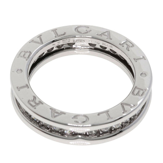 BVLGARI Ring K18WG Silver B-zero1 B-zero One 1 Band XS #47
