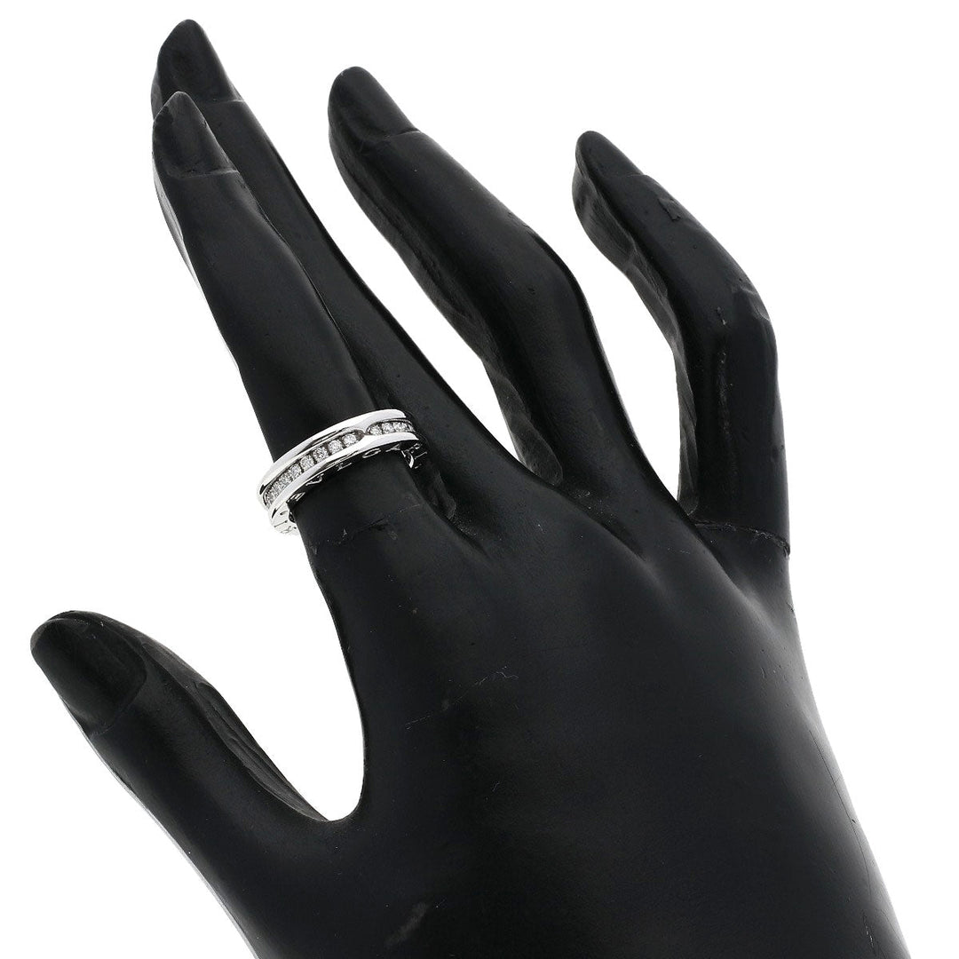 BVLGARI Ring K18WG Silver B-zero1 B-zero One 1 Band XS #47