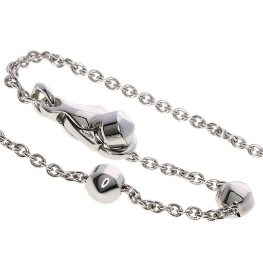 BVLGARI Necklace K18WG Silver Lucia Blue Topaz Diamond