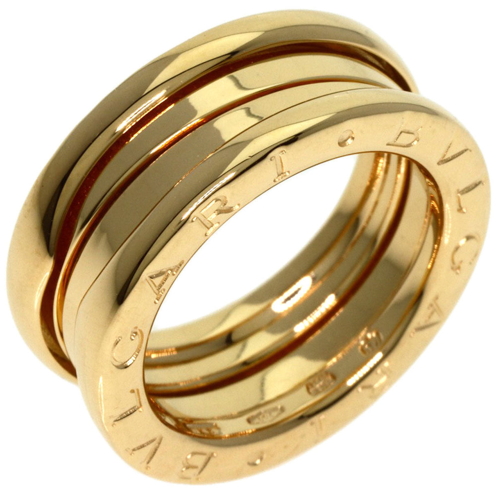 BVLGARI Ring 18K Yellow Gold gold B-zero1 B-zero One 2 Band #49 Women Used Authentic
