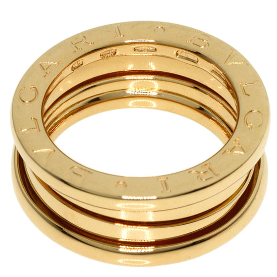 BVLGARI Ring 18K Yellow Gold gold B-zero1 B-zero One 2 Band #49 Women Used Authentic