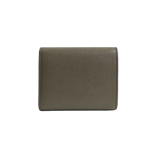 CELINE Tri-fold wallet leather gray Small trifold wallet