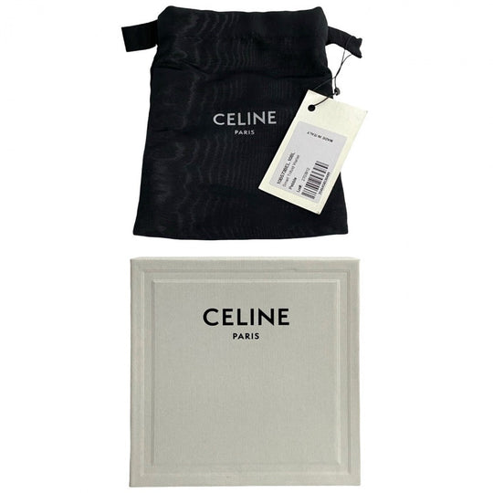 CELINE Tri-fold wallet leather gray Small trifold wallet