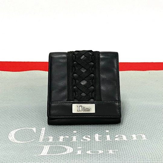 Dior Bifold Wallet leather black