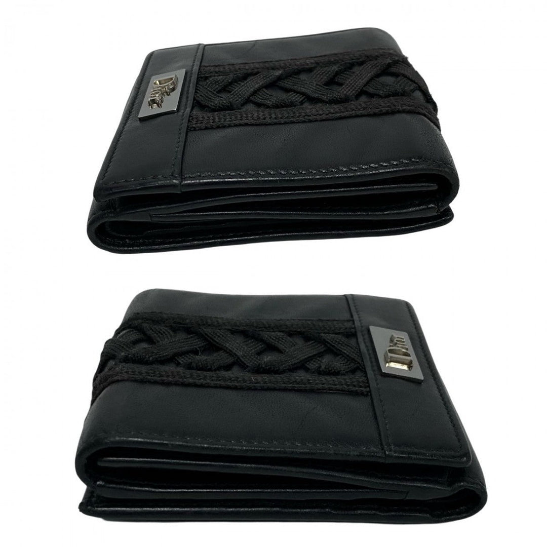 Dior Bifold Wallet leather black