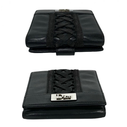 Dior Bifold Wallet leather black