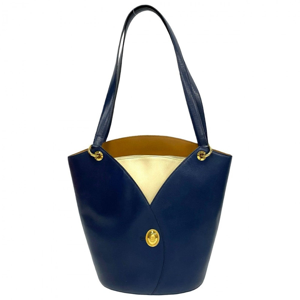 Dior Tote Bag leather Navy