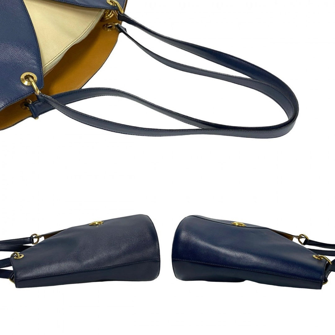 Dior Tote Bag leather Navy
