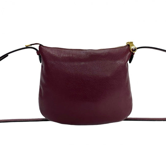 LOEWE Shoulder Bag leather wine-red Heritage