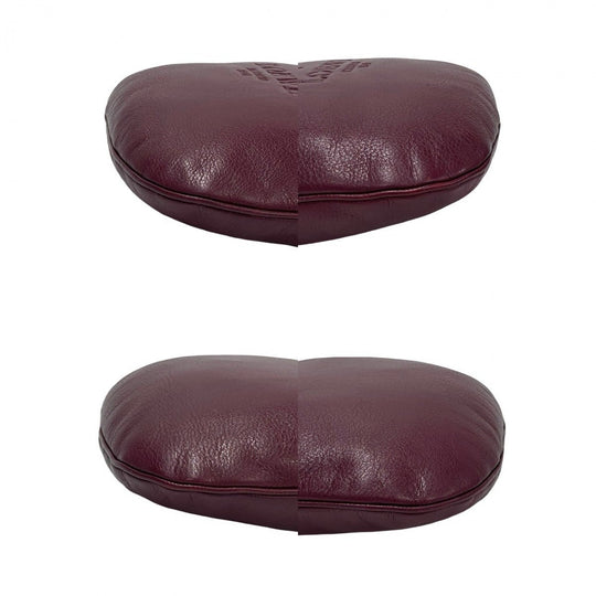 LOEWE Shoulder Bag leather wine-red Heritage
