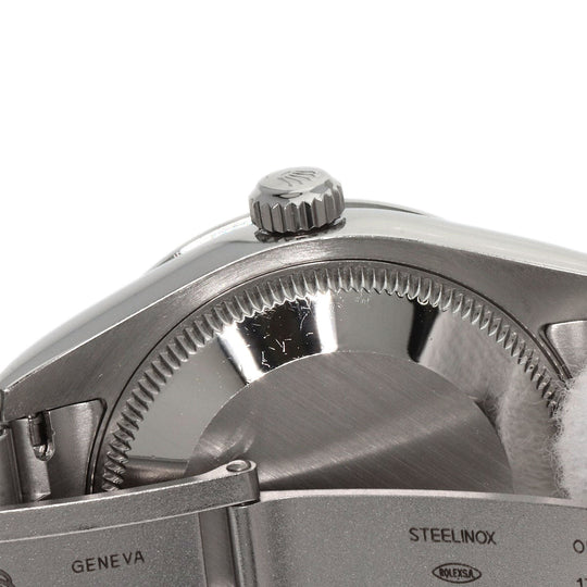 ROLEX Watches Mechanical Automatic 177200 Stainless Steel , Stainless Steel Silver Oyster Perpetual 31 black dial Boys Used Authentic