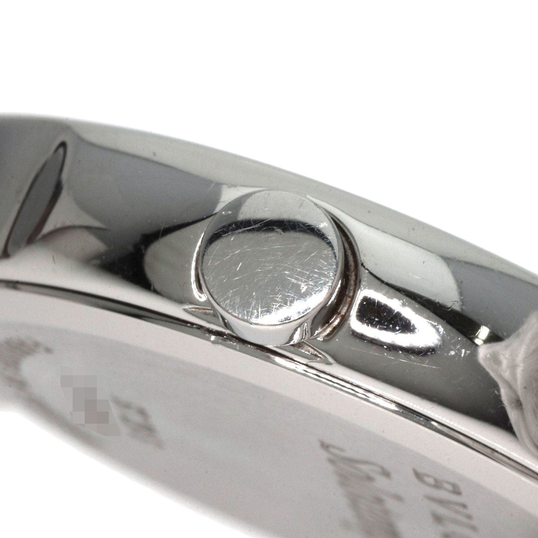 BVLGARI Watches Quartz ST29S Stainless Steel, Leather Silver Solo tempo black dial Women Used Authentic